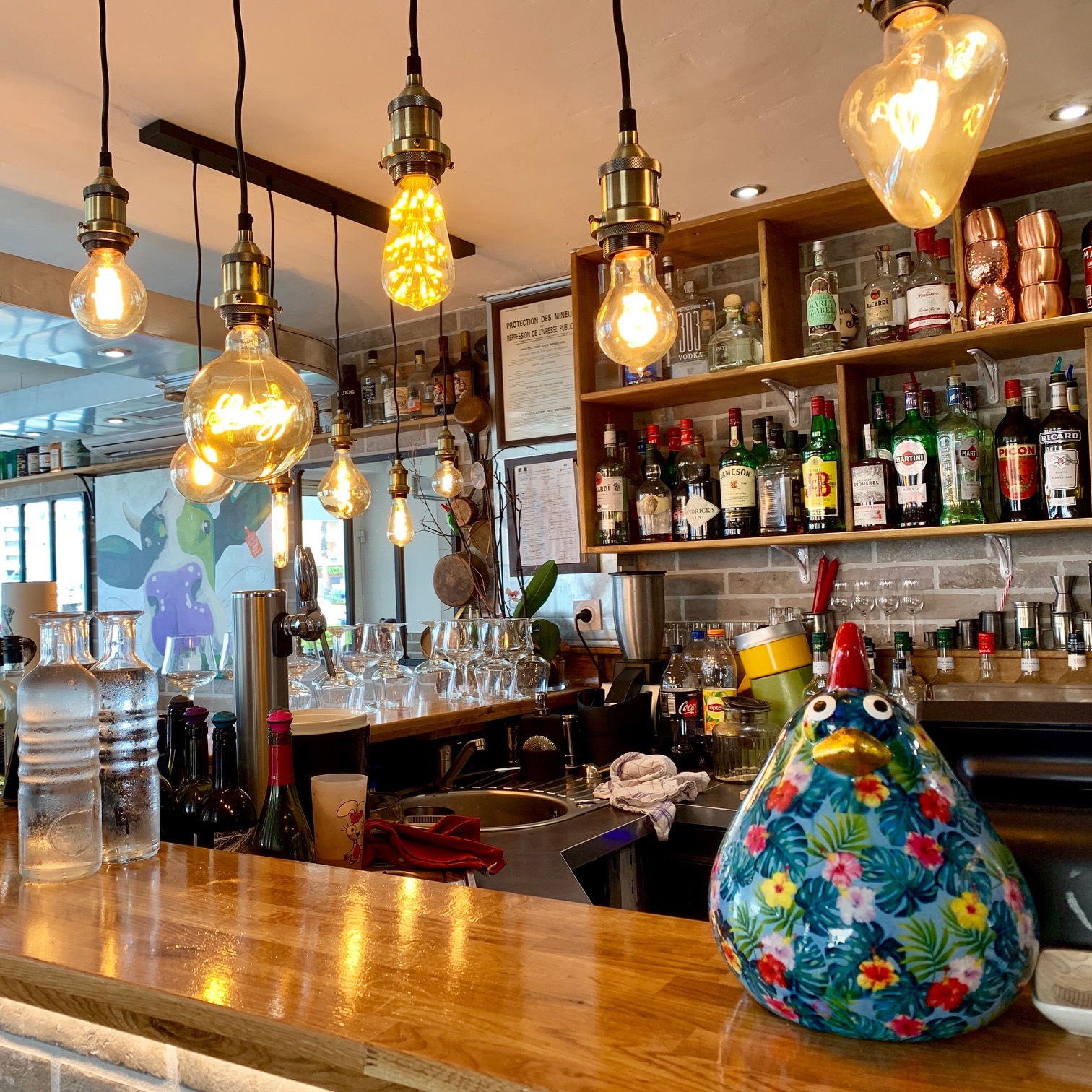 Terrasse vue mer Port de Fréjus — Restaurant Le Bœuf sur le Quai